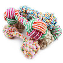 Dumbbell dog play resistant dog molar toy animal rope ball pet toy cat toy Teddy golden dog bite glue