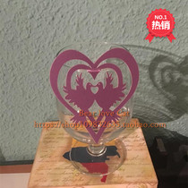Wedding wine glass decoration card Bar Bar Bar plug card lovebird seat card table seat card seat card seat seat card feast will insert card 50