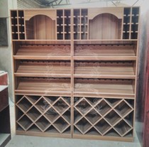 Red wine wine wine display cabinet display new product shelves multi treasure Pavilion solid wood combination storage Mid Island Display Cabinet