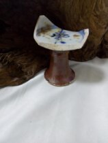 Ming Dynasty Shouwen High cup Ancient porcelain pieces Old porcelain Antique Antique collection Authentic old objects Porcelain box Porcelain Zun porcelain furnace