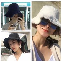 Korean version DEVIL small chopped side Japanese wool side cowboy fisherman hat women summer art sunscreen hat foldable hat
