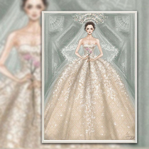 European new 5d Diamond painting full of diamond embroidered wedding living room paste diamond cross stitch wedding bedroom masonry painting