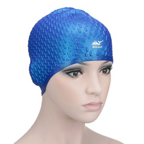 Whale Whale ladies long hair swimming cap Water drop bubble large silicone bubble swimming cap