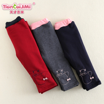 Genius Jimmy Winter Dress New Cute Plus Suede Clip Cotton Thickened Punch Underpants Baby Han Version Pants Baby Pants