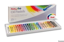 Japanese Pentel paitong 25 color oil painting stick PHN-25 non-toxic hand washable chalk crayon 25 color