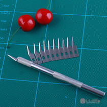 Chinese handicrafts handmade paper-cutting paper engraving tools aluminum alloy carving knife customized matching small angle promotion