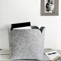 Nordic ins felt dirty clothes basket Dirty clothes basket storage basket storage box Clothing toy finishing basket Sundries storage basket