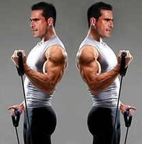 Multifunctional tensile rope one-character elastic rope strength training arm strength chest muscle elastic belt for men and women fitness equipment