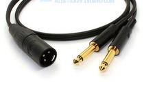 Fever grade Callon male turn double 6 5 big two core XLR Canon 6 35 one point two audio line