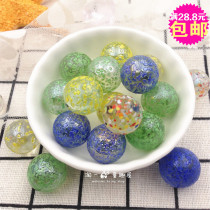 16MM transparent color sesame marbles glass ball sesame yo-yo play game machine marbles color ball ball fish