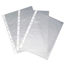 A4 11-hole transparent document bag 11-hole porous bag Loose-leaf bag 100-pack insert bag  