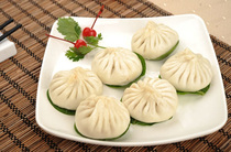 Vegetarian three fresh buns Fenghe buns wakame stuffing A bag of 10 400 grams a bag of all-vegetarian buns