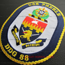 US Haijun DDG 88 Alleburke-class Preble guided missile destroyer emblem badge armband