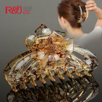 Grab clip bath hair clip Back of the head hair headdress summer net red hair grab clip disc hair hair card 2021 new