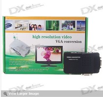 S-terminal AV to VGA video converter TV to computer TV to PC Set-top box to display