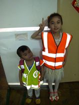 Reflective clothing childrens reflective clothing reflective vest high chemical bright silver TC reflective vest childrens safety jacket