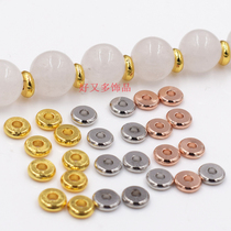 U. S. Imported 24k bead spacer loose bead flat edge spacer jewelry accessories diy beaded bracelet bracelet string material