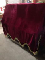 Golden velvet piano cover dust cover piano full cover