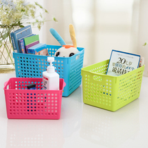 Creative Japanese storage basket desktop storage basket plastic kitchen cabinet storage basket finishing box cosmetics storage box