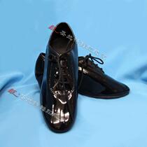 Saint Lanshi new patent leather black Latin dance shoes mens style childrens dance shoes square dance shoes