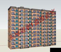 Modern small high-rise residential building building CAD drawings and SU model] building dwg drawings