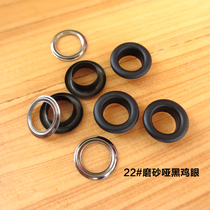 3mm-10mm Frosted black DIY corns rivets matt gas eye buckle fasteners National standard gas eye corns ring buckle