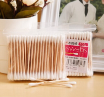 Revitalizing brand double-headed cotton sticks 100 ears disposable baby cotton swab practical makeup remover cotton swab