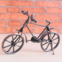 Retro 28 wrought iron bicycle bicycle model ornaments Metal crafts 80s photography props Nostalgic gifts
