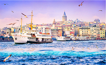 Spot 3D-JP Plastic plane puzzle Turkey Istanbul Golden Horn 1000 pieces