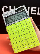 1589 drill calculator large button office business type colorful portable solar inlaid drill right-hand calculator