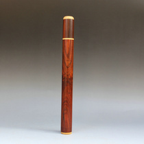 Big red acid branch plain face incense tube Mahogany crafts Solid wood carving incense incense incense decoration line incense tube ornaments