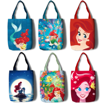 Small Mermaid The Little Mermaid Ariel Ariel Shopping Bag Canvas Single Shoulder hand carrying bag