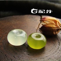 Promotion of natural Xiu jade Jade Hand Engraving Safe Button Thickening Abacus Beads Diy Pendant Bracelet Strings Beads Jade Accessories