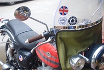 Ace Cafe London Retro Vintage flag sticker British American sticker decal diameter 6cm