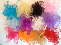 Plain sequin round pull gauze bag wedding bag candy bag candy bag dried flower bag wedding return bag multi-color