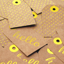 Scrapbook DIY personality hand account greeting card gift bronzing decoration tag card 10 cards