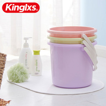  Plastic bucket Household small bucket Bath water storage bucket Portable thickened small bucket Laundry bucket Cleaning bucket Car wash bucket