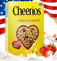 United States imported Cheerios general baked whole grain grain breakfast no cooked ready-to-eat cereal oatring 510g