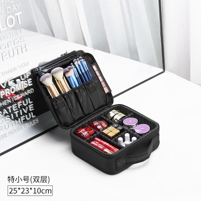 Cosmetic bag trolley case nail art with professional cosmetic case travel finishing beautician makeup bag bride home