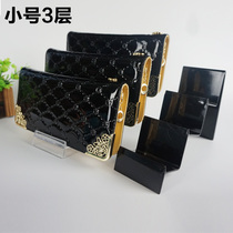 Factory price wallet rack display shelves wallet rack multi - layer acrylic shelf mobile rack wallet rack exhibition