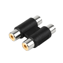 Dual 2 RCA Coupler Female to Female Audio Connector Adaptor