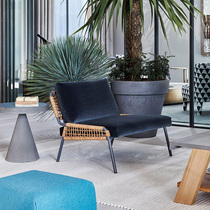 Outdoor furniture rattan sofa terrace sofa designer creative leisure sofa outdoor rattan chair sofa single coffee table