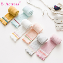 Children Spring Summer Season Thin cotton 90% Pants Transfer Circle of Vacant Agaric side Girls beat bottom pants Summer Baby hit bottom pants