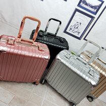 Aluminum frame trolley case 18 inch high-end suitcase 16 luggage small password box business male Lady tide boarding case