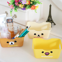 Q cartoon animal finishing box pine bear storage box cute cartoon rectangular storage box mini desktop storage box