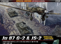 Love Ed Beauty Assembly Model 12539 1 72 Sud WWII JU87G-2 Attack Machine &IS-2 Tank