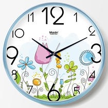  Madding fashion wall clock Living room office simple mute clock wall watch creative quartz clock perpetual calendar D634
