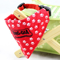 Handmade Custom Tide Brand Pet Cat Dog Triangle Collar Bow Tie Big Dog Golden Hair