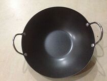 Small iron pot Dry pot Double-ear pot thickened pot pot Induction cooker pot Small hot pot fish head pot pan