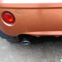 Chery QQ QQ3 QQ6 tail throat Chery A1 exhaust pipe modified smoke pipe anechoic stainless steel decorative exhaust cover